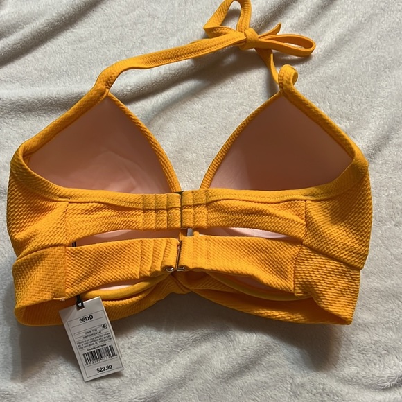 Yellow Double strap Bikini Top - Picture 2 of 3